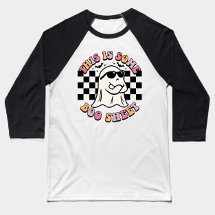 This Is Some Boo Sheet / Retro Halloween Baseball T-Shirt